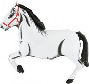 640 Nr.29 Pferde weiß   Stabballon